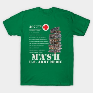 MASH 4077th Signpost T-Shirt